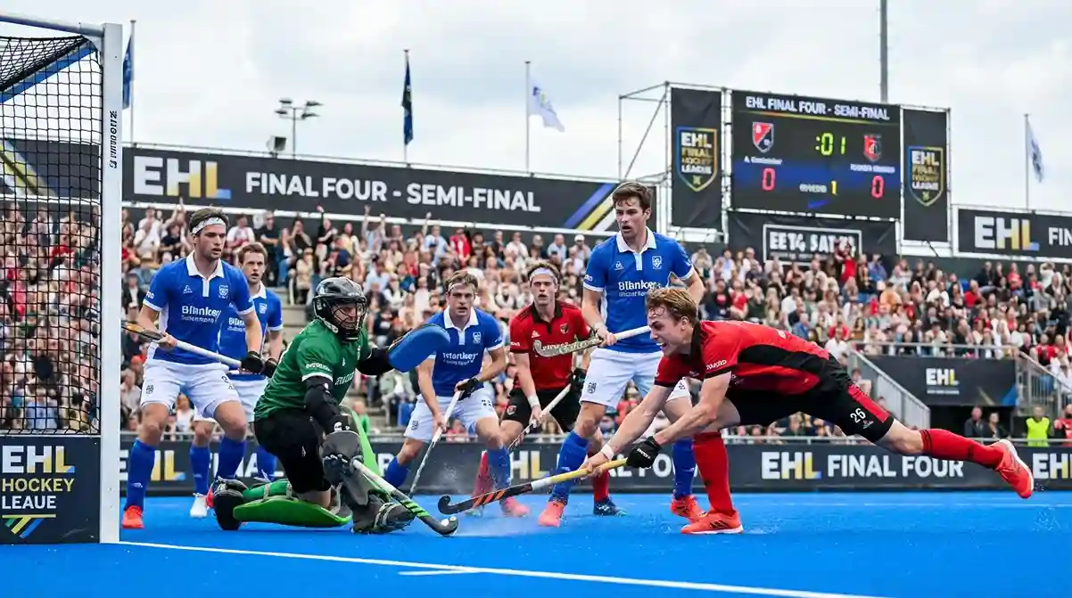 Spannend moment tijdens de EHL finaleronde