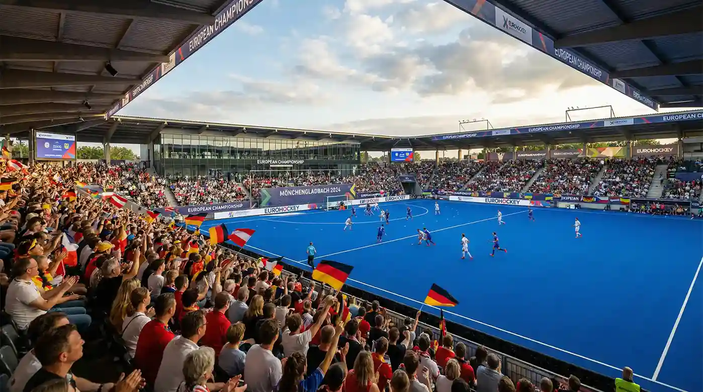 HockeyPark stadion tijdens het Europees kampioenschap