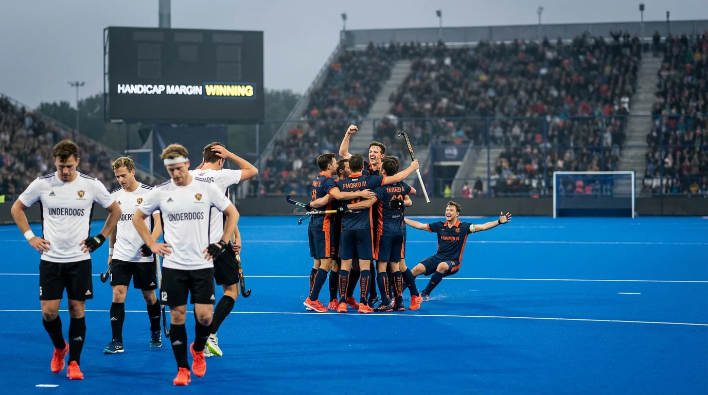 Hockeywedstrijd met duidelijk kwaliteitsverschil tussen teams