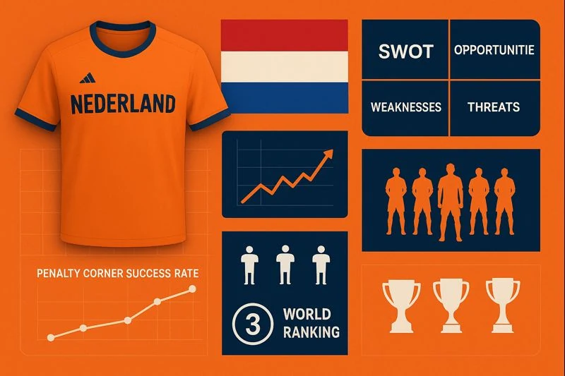 Analytische visualisatie van de kansen van Nederland Oranje op grote hockeytoernooien