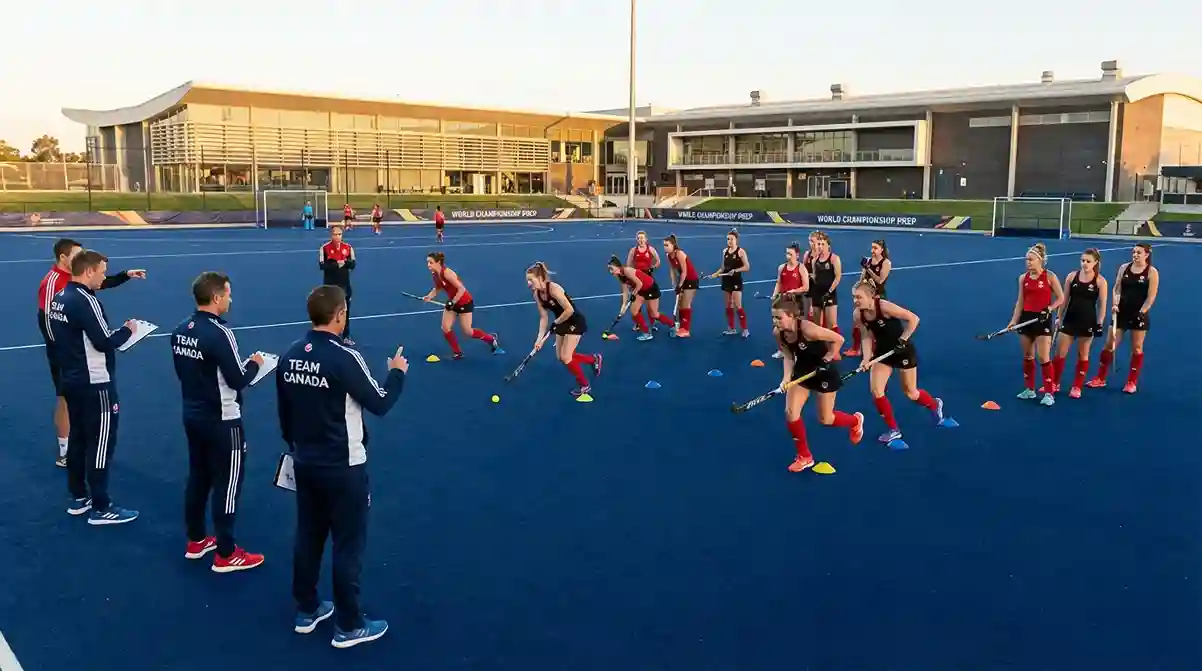 Hockeyteam bereidt zich voor op het wereldkampioenschap